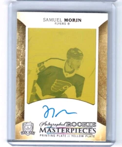 2017-18 The Cup Samuel Morin gelbe Druckplatte Rookie Auto RC #'ed 1/1 - Bild 1 von 2