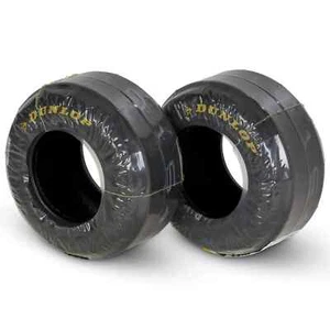 Pair of Dunlop SL3 Go Kart Slick Front Tyres 10 x 3.60-5, Cadet class - Afbeelding 1 van 1