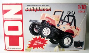 RARE VINTAGE 80'S CONQUEROR WILD JEEP 1:10 R/C TOY HOUSE MFG NEW ! - Picture 1 of 16