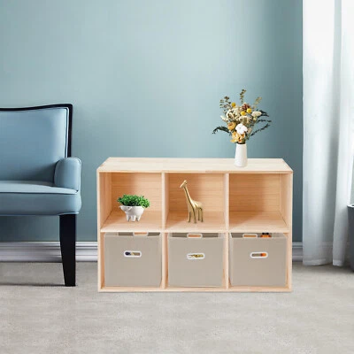 Estantes de madera maciza cubo de madera estantería estantería de pie Foto 1 de 4