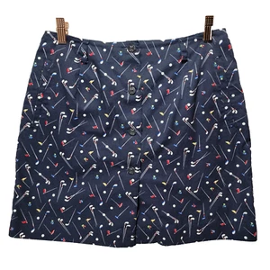 Falda corta de golf Liz Claiborne para mujer 10 2 en 1 estampado de novedad palos camisetas pelotas - Imagen 1 de 18