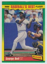 1988 Fleer Baseball's Best Sluggers vs Pitchers #1 George Bell