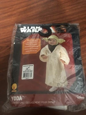 Fantasia Rubies Star Wars Yoda #888077 Infantil Criança 24 Meses Roupão e Headpiece B1 - Imagem 1 de 4