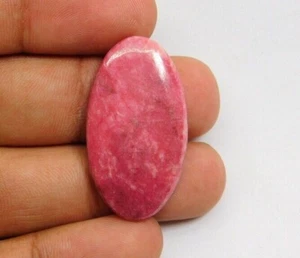 Piedra preciosa suelta cabujón tulita rosa 100 % natural para joyería 38 quilates ME-6306 - Imagen 1 de 3