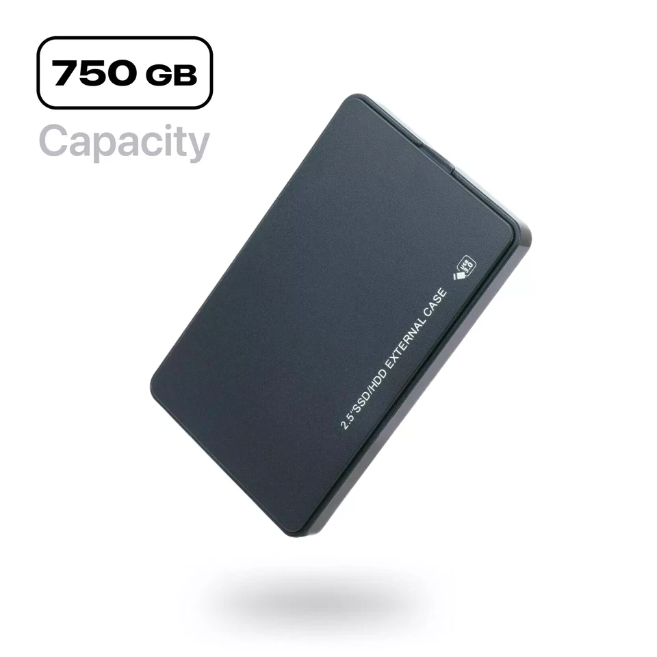 750 GB External HDD USB 3.0 Hard Drive for Portable Macbook PCs Laptops Xbox PS4 - Image 1 of 1