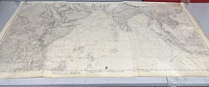 MAPA ANTIGUO DE COLECCIÓN OCÉANO INDIO PARTE NORTE AÑOS 50 ÁFRICA INDIA SUMATRA - Imagen 1 de 12