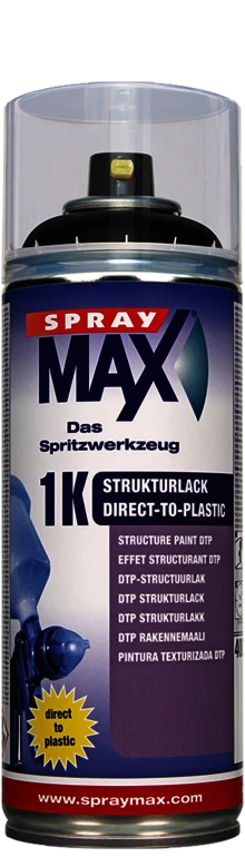 SprayMax 1K DTP Textured Paint Fine Black (400ml) - Image 1 of 1