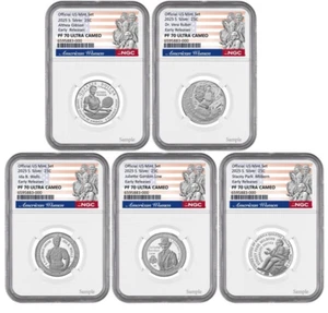 Presale 2025 S Silver Quarters Set 25C NGC PF70 Ultra Cameo Early Releases - Picture 1 of 1