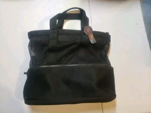 No Boundaries Black Elevated Zip Cooler Bottom Tote Bag Beach Bag BRAND NEW! - Picture 1 of 9