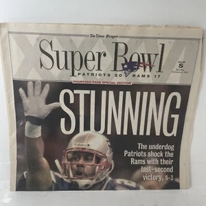 The Times Picayune February 1, 2002 Super Bowl Special Section Patriots Rams - Picture 1 of 2