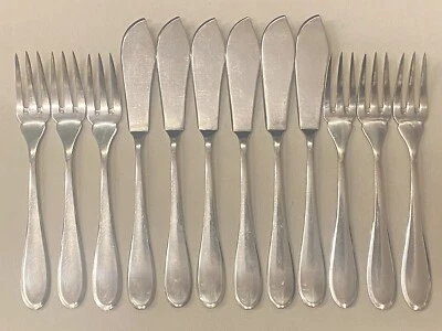 6 Pers. Fischbesteck Silberaufl. 90 Gebr. Hepp HAUS WÜNSCHMANN WESTERLAND SYLT - Bild 1 von 4