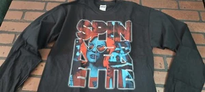 Camiseta SPINNERETTE (Destillers)- Gafas Negras Manga Larga~Nunca Usada~S-XL - Imagen 1 de 3