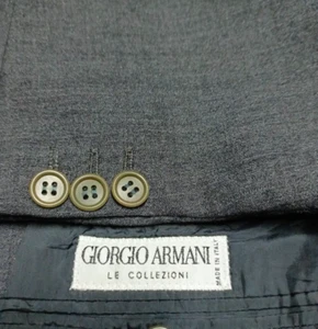 Vintage Giorgio Armani Le Collezioni classic all worsted suit jacket blazer 40R - Picture 1 of 11