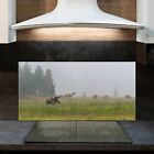 Spritzschutz Küchenrückwand Fliesenspiegel ESG Deko Glas 120x60 Wildes Elch Tier