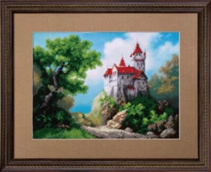 Diy Needlepoint Bead "Castle" Embroidery Kit. Printed Сanvas Charivna Mit - Picture 1 of 1