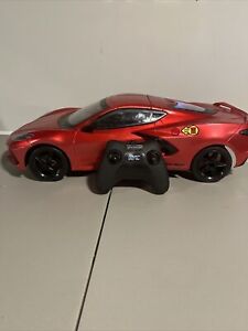 New Bright Red 22 Inch Corvette Has Lights And Sounds 2022 With Remote !!