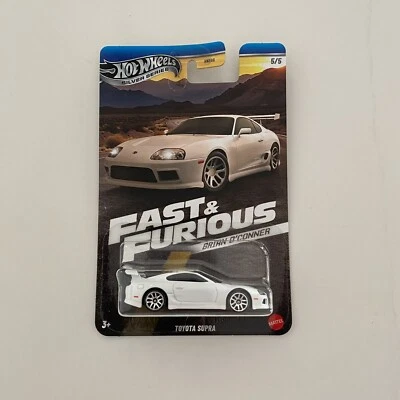 Hot Wheels Brian O’Conner White Toyota Supra Fast And Furious 5/5 HNR88 956H - Image 1 of 4