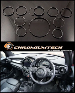 MINI Cooper/S/ONE F55 F56 F57 BLACK Interior Rings for models W/O Navigation XL - Picture 1 of 9