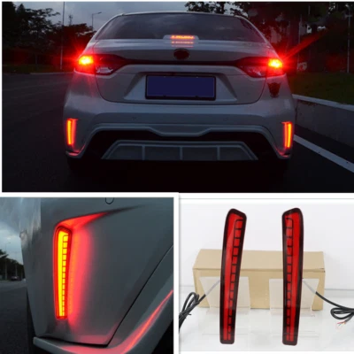 For Toyota Corolla 2019-2023 LED Rear Fog Light Tail Bumper Light Sets 2pcs - Image 1 of 4