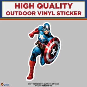Captain America, hochwertige Vinyl Aufkleber - Bild 1 von 1