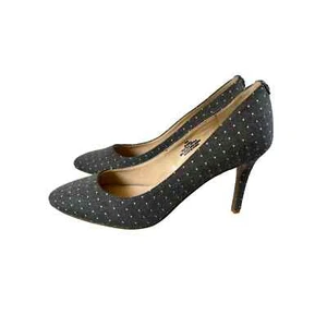 Scarpe da donna Karl Lagerfeld Jeane2 grigio bianco a pois tacchi a pois taglia 8 - Foto 1 di 13