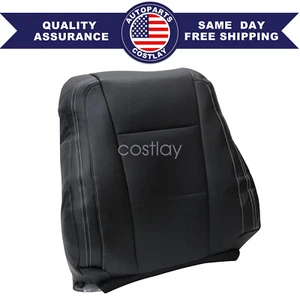 new For 2017-2022 Ford F250 F350 Lariat Driver Lean Back Seat Cover Black - Picture 1 of 12