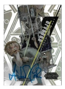 2016 Topps Star Wars High Tek Autograph Aidan Cook as Bobbajo - Picture 1 of 1