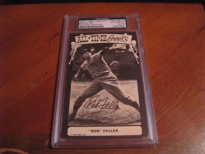 TCMA 1973-1980 All Time Greats Bob Feller Autographed Photo PSA Certified - Image 1 of 2