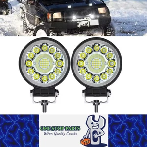2 x Round LED Work Light 112mm 99W 12-24V 6000K Spot Flood Beam Combo Work Light - Picture 1 of 8