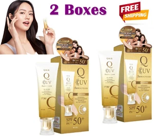2X Q Russ UV Sunscreen SPF 50 PA++++ Brighten Skin Reduce Wrinkles 10g - Picture 1 of 8