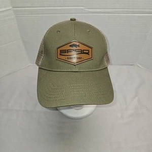SPRO Leder Patch Mütze Meshback olivgrün neu ohne Etikett verstellbar Snapback Trucker - Bild 1 von 6