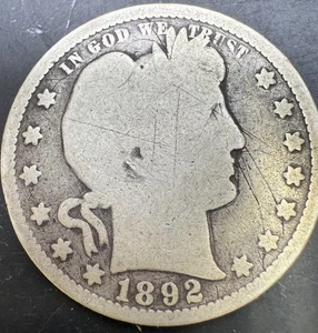 Moneda de cuarto de barbero 1892 - Imagen 1 de 6