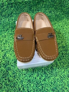 NEW-toddler loafters brown- size 1.5 - Picture 1 of 8