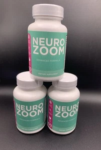 3-Pack Neuro Zoom Pills - NeuroZoom Advanced Formula For Brain Health -180 Caps - Picture 1 of 3
