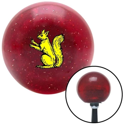 Perilla de cambio de escamas de metal rojo ardilla dorada con palanca de cambios M16x1.5 manual automático Foto 1 de 4