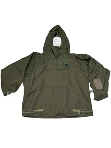 Vintage 70s Military Anorak Chemical Jacket Mens Med Army Green Smock War Rare - Bild 1 von 15