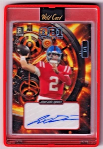 Jaxson Dart AUTO 1/1 2024 Wild Card QB1 en el reloj (RC) - Imagen 1 de 2