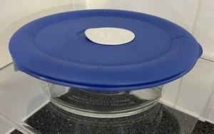Pyrex Vented Lid Casserole Baking Storage Dish Bowl Glass oval 850ml Made in USA - Picture 1 of 7