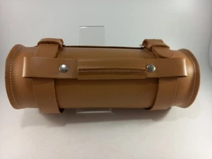 DUX Motorcycles Leather Tool Roll Bag With Straps. Tan Nearly New - Picture 1 of 14