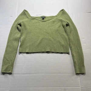 Wild Fable Long Sleeved Shirt Cropped  XXL Green - Picture 1 of 8