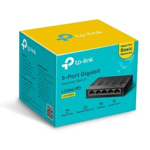 TP-Link 5 Ports Switch Bureau 1/100/1000 Ethernet Répartiteur Commutateur Hub - Photo 1/3