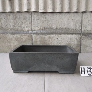 Bonsai Tree Pot Long Square Cut 10 / 32cm Rust (KyotoEiraku):JP - Picture 1 of 10