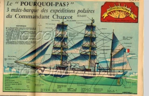 1958 DOCUMENT (ref CG 52) BATEAU le POURQUOI PAS  par TAVARD - Imagen 1 de 1