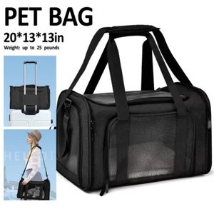 Soft Portable Pet Carrier Bag Backpack Large Cat Dog Puppy Tote Travel Bag Cage - Picture 1 of 11