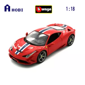 Bburago 1:18 Scale Ferrari Race & Play 458 Speciale Diecast Model Car - Picture 1 of 2