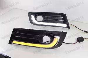 LED Daytime Running DRL Fog Light Lamp Clear For Citroen C-Quatre C4 2012-2014 - Foto 1 di 5
