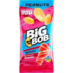 NUTS BIG BOB PEANUTS WITH BACON FLAVOR 10 packs* 60 G - Picture 1 of 1