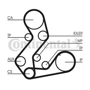 CONTITECH Timing Cam Belt Kit CT901K2 FOR Escort Mondeo Courier Fiesta 121 Genui - Picture 1 of 12