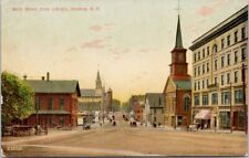 Nashua New Hampshire Main Street from Library Postcard E78