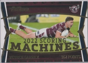 2023 NRL TRADERS 'SCORING MACHINES' SM06/16 REUBEN GARRICK #090/120 - MANLY- - Picture 1 of 2
